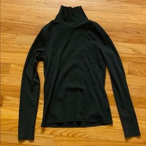 Dark green turtleneck